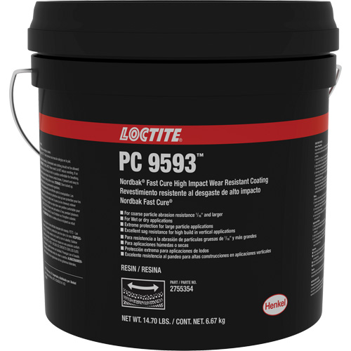 Rev&ecirc;tement de protection contre lusure 9593 Nordbak, Bleu, 10 kg, Seau Absolute Business Supply