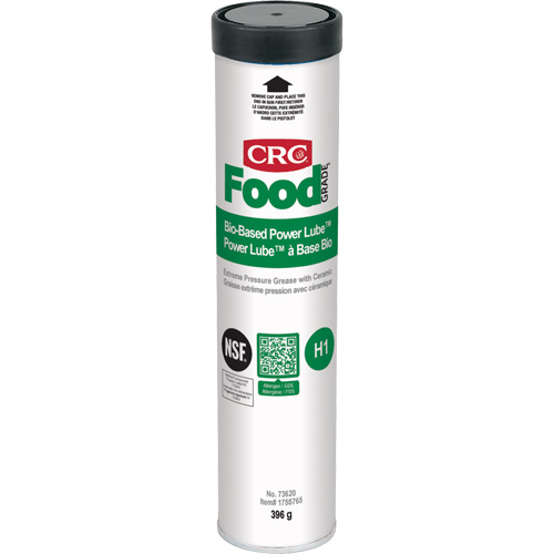Graisse &agrave; pression extr&ecirc;me Power Lube biosourc&eacute; FoodGrade avec c&eacute;ramique, Cartouche Absolute Business Supply