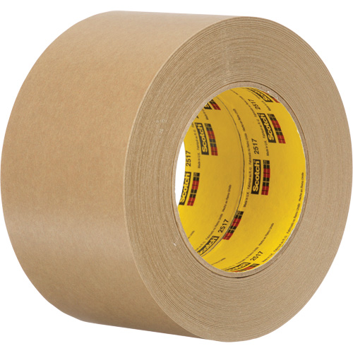 Scotch&reg; Flatback Masking Tape 2517, 72 mm (2-27/32") x 55 m (180'), Tan Absolute Business Supply