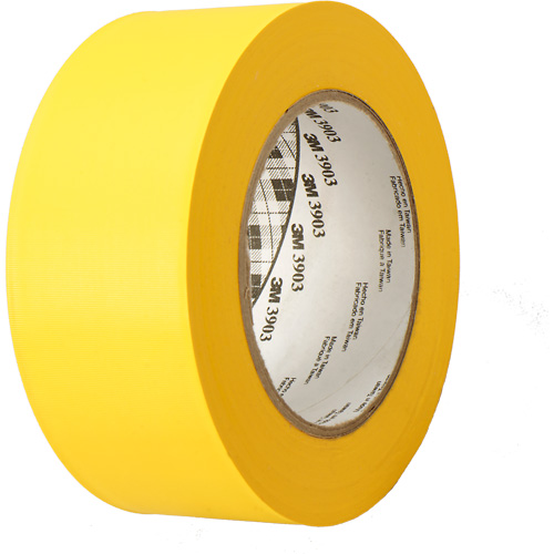 Rubans adh&eacute;sifs en vinyle 3903, 49" (4,08') la x 46 m (151') lo, 6,5 mils, Jaune Absolute Business Supply