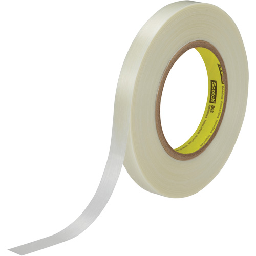 Ruban renforc&eacute; de filaments Scotch, &eacute;paisseur 6,6 mils, 9 mm (0,35") x 55 m (180')  Absolute Business Supply