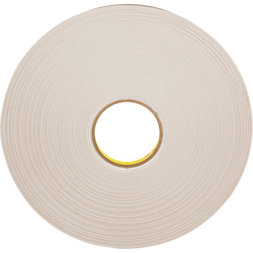 Double-Coated Foam Tape, 66 m (216') L x 12.7 mm (1/2") W, 31 mils, Polyethylene Absolute Business Supply