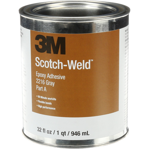 Scotch-Weld Adhesive, 32 fl. oz., Kit, Two-Part, Grey Absolute Business Supply
