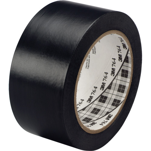 764 General-Purpose Vinyl Tape, 25.4 mm (1") W x 32.9 m (108') L, 5 mils, Black Absolute Business Supply