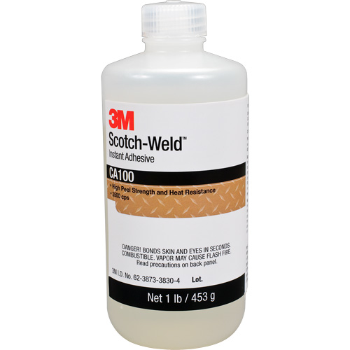 Scotch-Weld Instant Adhesive CA100, Off-White, Bottle, 1 lbs. Absolute Business Supply