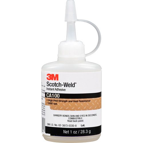 Scotch-Weld Instant Adhesive CA100, Off-White, Bottle, 1 oz. Absolute Business Supply