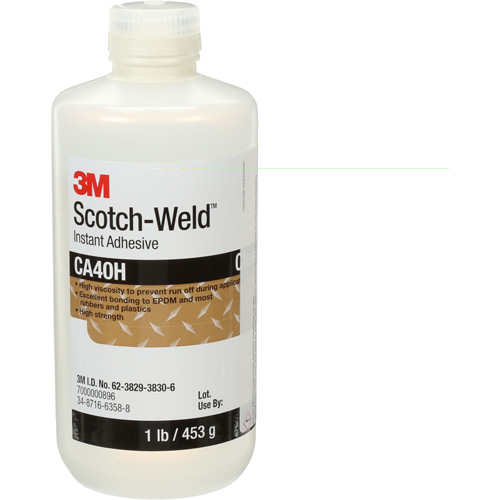 Scotch-Weld Instant Adhesive, Clear, Bottle, 1 lbs. Absolute Business Supply