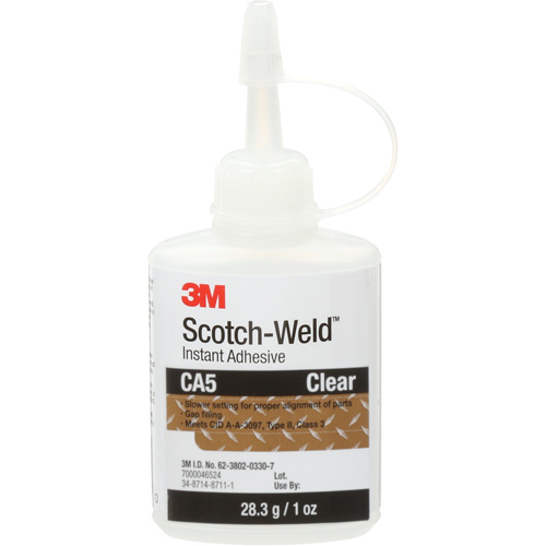 Scotch-Weld Instant Adhesive CA5, Clear, Bottle, 1 oz. Absolute Business Supply