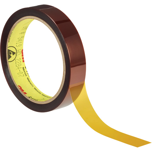 Low-Static Polyimide Film Tape  5419, 12.7 mm (1/2") x 33 m (108'), Brown Absolute Business Supply
