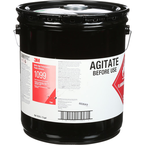 Adh&eacute;sif haute performance &agrave; base de nitrile Scotch-Weld, 5 gal., Seau, Jaune Absolute Business Supply