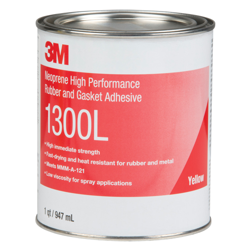 Rubber & Gasket Adhesive, Can, Yellow Absolute Business Supply