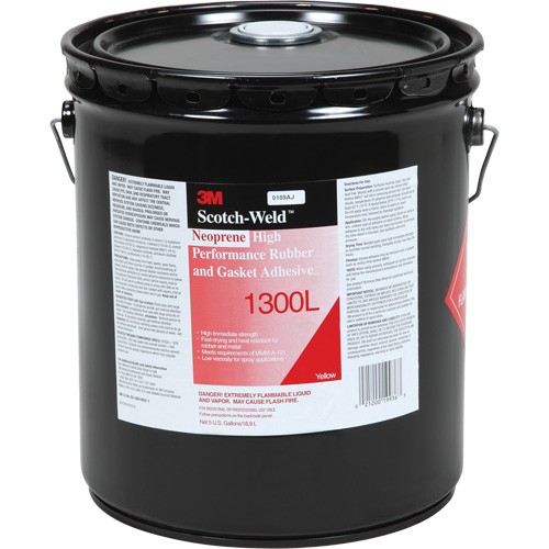 Adh&eacute;sif haute performance pour le caoutchouc et les joints, Seau, Jaune Absolute Business Supply