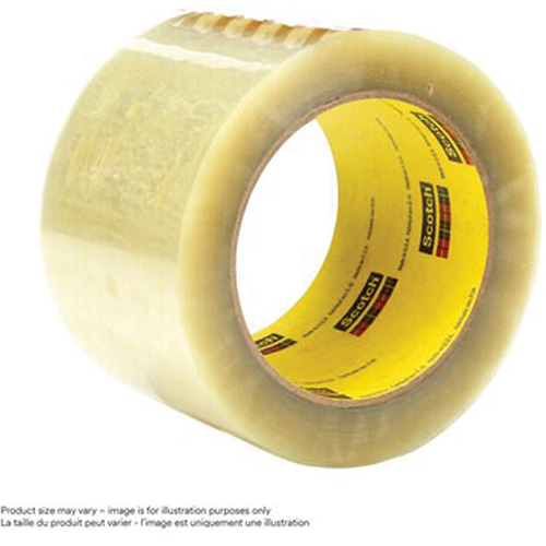 Scotch&reg; Box Sealing Tape 355, Hot Melt Adhesive, 3.15 mils, 36 mm (1-1/2") x 50 m (164') Absolute Business Supply