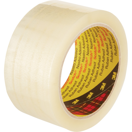 Scotch&reg; Box Sealing Tape 371, Hot Melt Adhesive, 1.9 mils, 48 mm (2") x 100 m (328') Absolute Business Supply