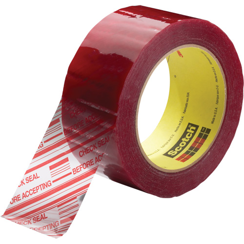 Scotch&reg; Security Message Box Sealing Tape 3779, Acrylic Adhesive, 1.8 mils, 48 mm (2") x 100 m (328') Absolute Business Supply