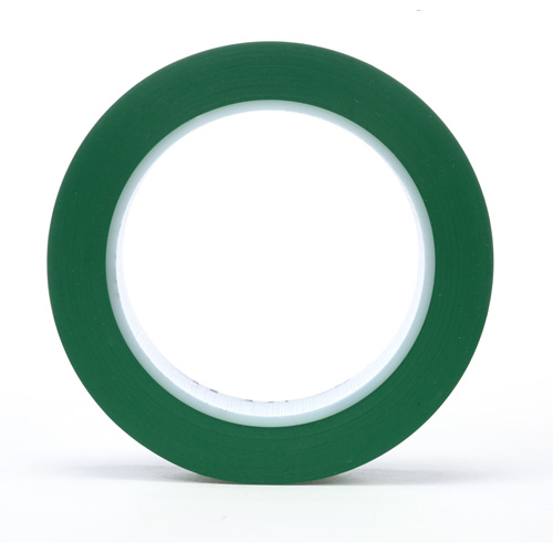 471 Vinyl Tape, 25.4 mm (1") W x 32.9 m (108') L, 5.2 mils, Green Absolute Business Supply