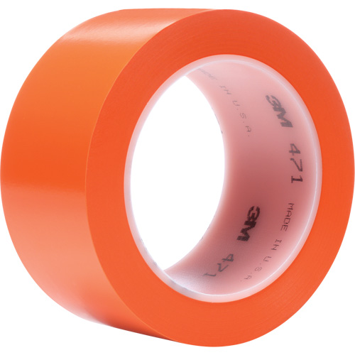 471 Vinyl Tape, 50.8 mm (2") W x 32.9 m (108') L, 5.2 mils, Orange Absolute Business Supply