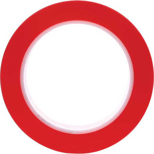 Ruban en vinyle 471, 25,4 mm (1") la x 32,9 m (108') lo, 5,2 mils, Rouge Absolute Business Supply