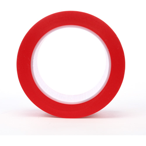 Ruban en vinyle 471, 50,8 mm (2") la x 32,9 m (108') lo, 5,2 mils, Rouge Absolute Business Supply
