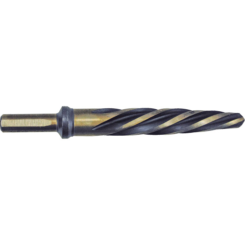 Jet-Kut&reg; Black & Gold Premium Car Reamer, 3/4", Spiral Flute, High Speed Steel, 3-Flat Shank Absolute Business Supply