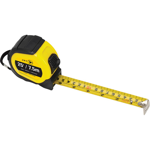 JTM-425SM Tape Measure, 25', Imperial & Metric Graduations Absolute Business Supply