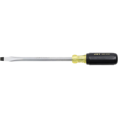 JKSS-8 Tournevis &agrave; fente, Tige de 3/8", Carr&eacute;e, 8" lo, Prise en Coussin&eacute;e Absolute Business Supply