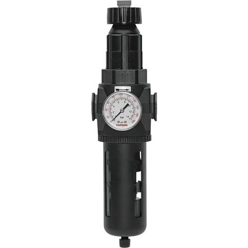 Modulair 400 Filter/Regulator with Manual Drain, 3/4" NPT, 200 psi, 9.1 fl. oz. Capacity Absolute Business Supply