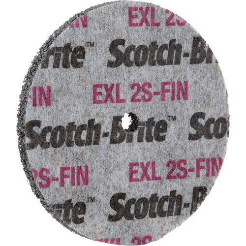 Scotch-Brite EXL Unitized Wheel, 3" x 1/2", 1/4" Arbor Absolute Business Supply