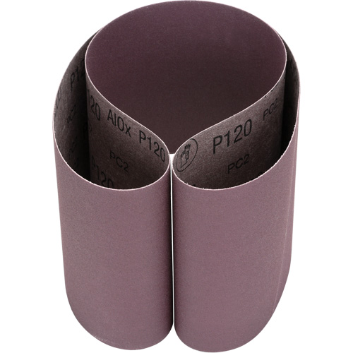 Courroie en textile 241D, 6" la x 48" lo, Oxyde d'aluminium, Grain P120 Absolute Business Supply