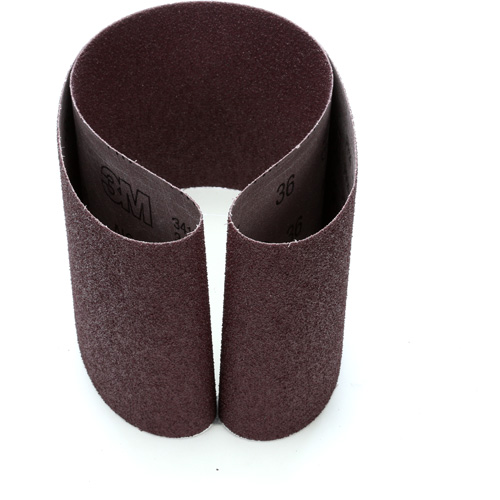 Courroie en textile 241D, 6" la x 48" lo, Oxyde d'aluminium, Grain 36 Absolute Business Supply