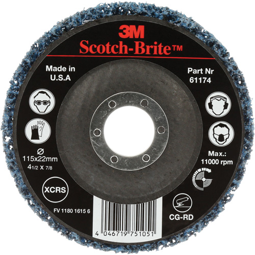 Scotch-Brite Clean & Strip Disc, 4-1/2" Dia., Extra Coarse Grit, Silicon Carbide Absolute Business Supply