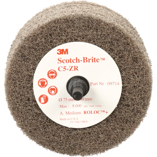 Scotch-Brite Cut & Polish Disc, 75 mm x 30 mm, 20 mm Arbor, Aluminum Oxide, 7500 RPM Absolute Business Supply