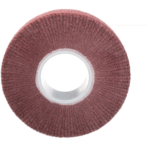 Brosse &agrave; lamelle de finition Scotch-Brite, Oxyde d'aluminium, Grain Tr&egrave;s fin, 8" x 2" x 3" Absolute Business Supply