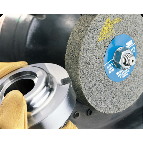 Scotch-Brite EXL Deburring Wheels, 6" x 1/2", 1" Arbor, Aluminum Oxide Absolute Business Supply