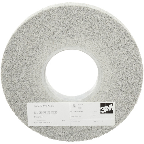 Scotch-Brite EXL Deburring Wheels, 8" x 1", 3" Arbor, Aluminum Oxide Absolute Business Supply