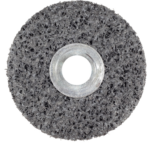 Roue unitaris&eacute; CS-UW Clean & Strip Scotch-Brite, 6" x 1", Arbre de 5/8", Grain de Extra grossier, Carbure de silicium Absolute Business Supply
