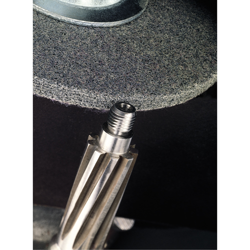 Scotch-Brite EXL Unitized Deburring Wheels, 1" x 1", 3/16" Arbor, 2A Grit, Aluminum Oxide Absolute Business Supply