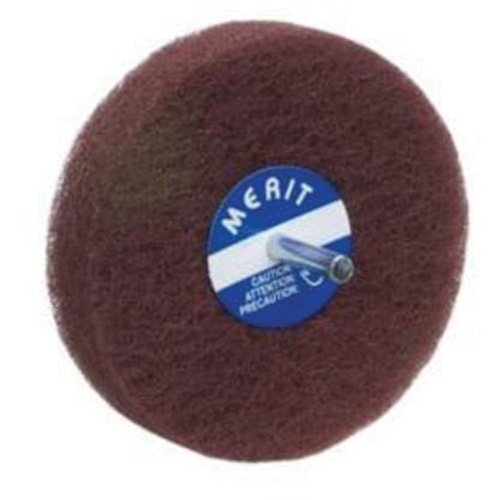 Abrasotex Non-Woven Disc Wheel, 4" Dia., Fine Grit, Aluminum Oxide Absolute Business Supply