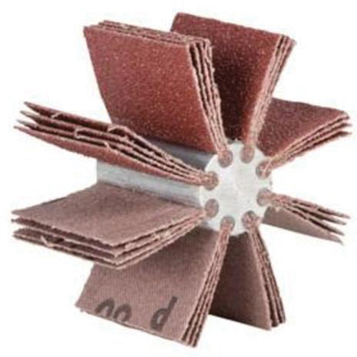 Outil de polissage d'al&eacute;sage &agrave; lamelles ordinaires B-820, Oxyde d'aluminium, Grain 80, 4-3/4" x 1-1/2" Absolute Business Supply