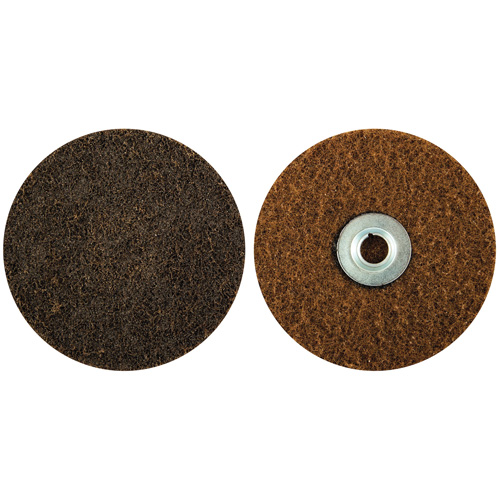 Disque de pr&eacute;paration de surface verrouillable &agrave; remplacement rapide, 5" dia., Grain Cors&eacute;, Oxyde d'aluminium Absolute Business Supply