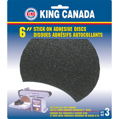 Disque de ponçage pour le bois, 6" dia., Grain 60 Absolute Business Supply
