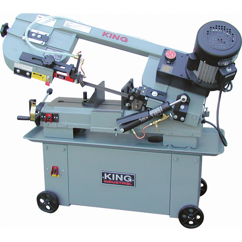 Metal Cutting Band Saws With Geardrive, Horizontal/Vertical, Round 7" and 7" x 12" Rectangular Cutting Capacity Absolute Business Supply