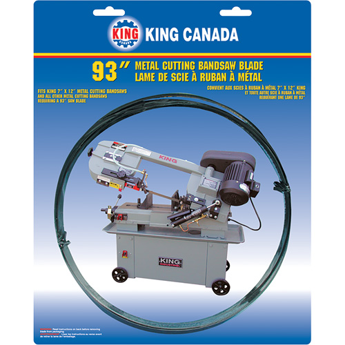 Lame de scie &agrave; ruban pour usage g&eacute;n&eacute;ral, Bim&eacute;tal, 93" lo x 3/4" la x &eacute;paisseur 0,032", 10-14 dents par pouce Absolute Business Supply