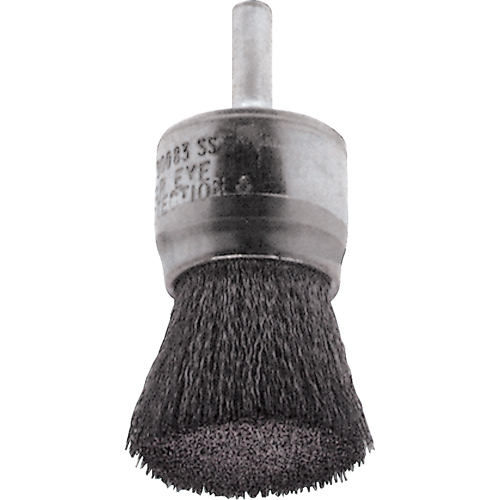 Brosses mont&eacute;es &agrave; fils cr&ecirc;p&eacute;s, 1/2", Fils 0,02", Tige 1/4" Absolute Business Supply