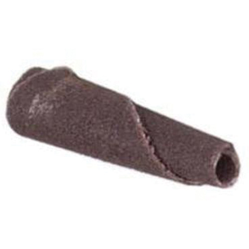 Cartouche de bande abrasive conique ALO, 180 Grain, 3/16" dia., Oxyde d'aluminium, 1" lo, 1/8" Dimension de l'arbre Absolute Business Supply