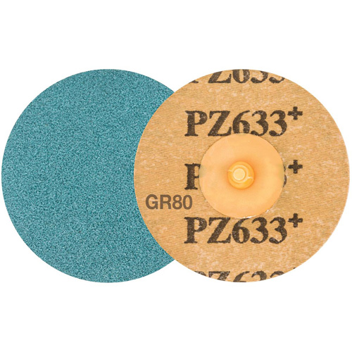 TWIST TOPCUT Sanding Disc, 3" Dia., 80 Grit, Zirconium Absolute Business Supply