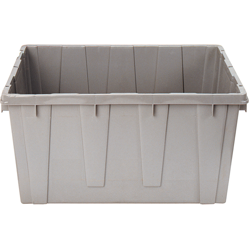Nesting Container, 21.1" W x 17.7" D x 12" H, Grey Absolute Business Supply