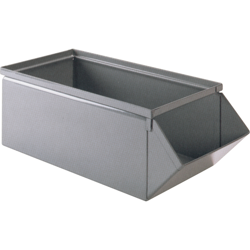 Bac en acier, Cap. 100 lb, 15" la x 24" p x 11" h, Bleu Absolute Business Supply