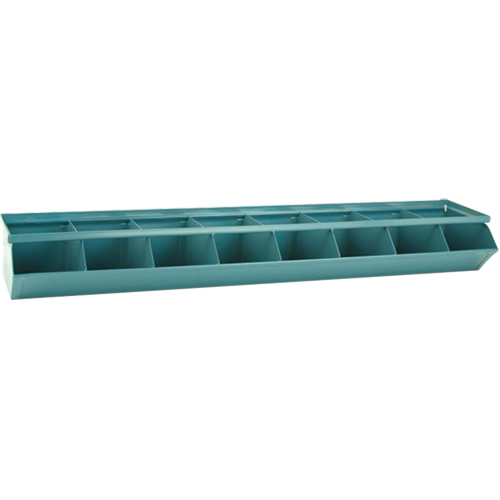 Bacs sectionnels superposables, Cap. 100 lb, 37" la x 8" p x 4-1/2" h, Bleu Absolute Business Supply