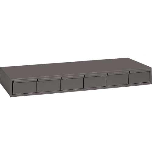 Casiers &agrave; tiroirs industriels, 6 tiroirs, 33-3/4" la x 11-5/8" p x 4" h, Gris Absolute Business Supply